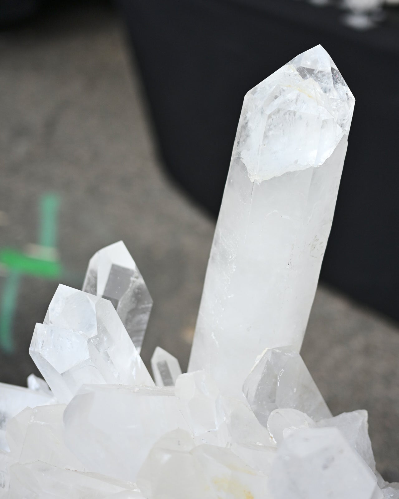 160lbs XXL Clear Quartz Cluster on Stand 4 ft