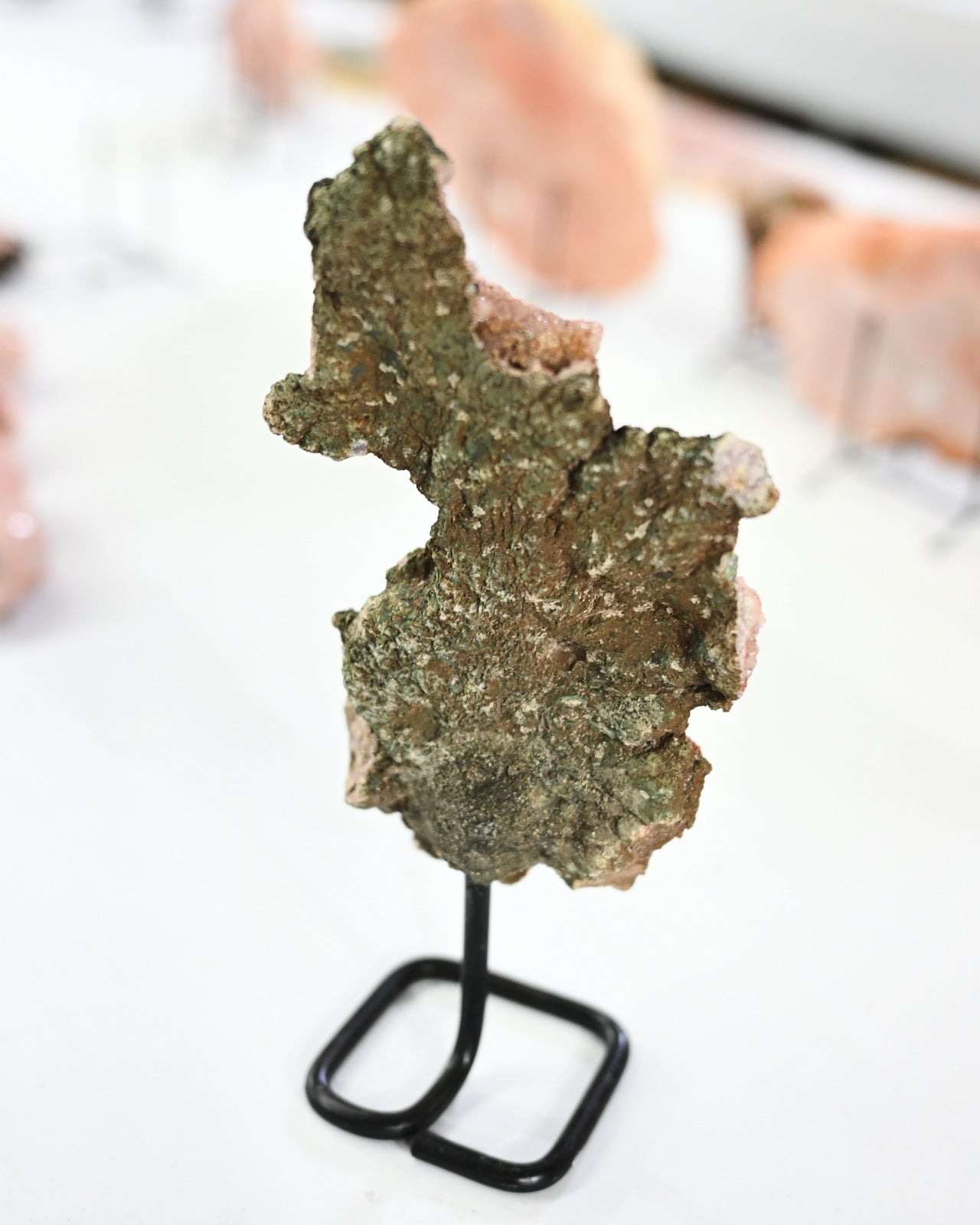 Pink Amethyst Slab on Stand