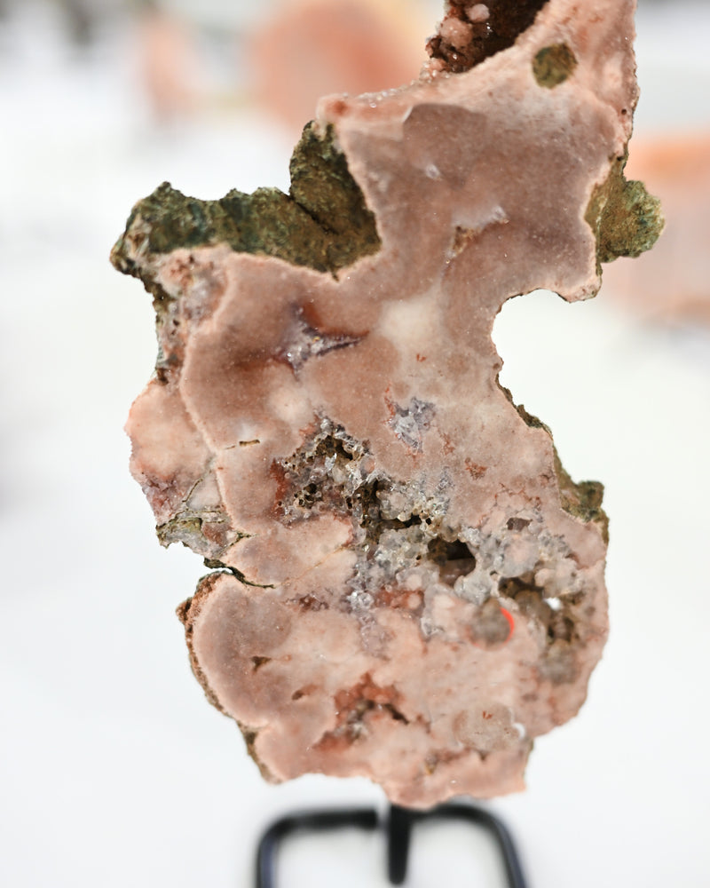 Pink Amethyst Slab on Stand 1.7lb