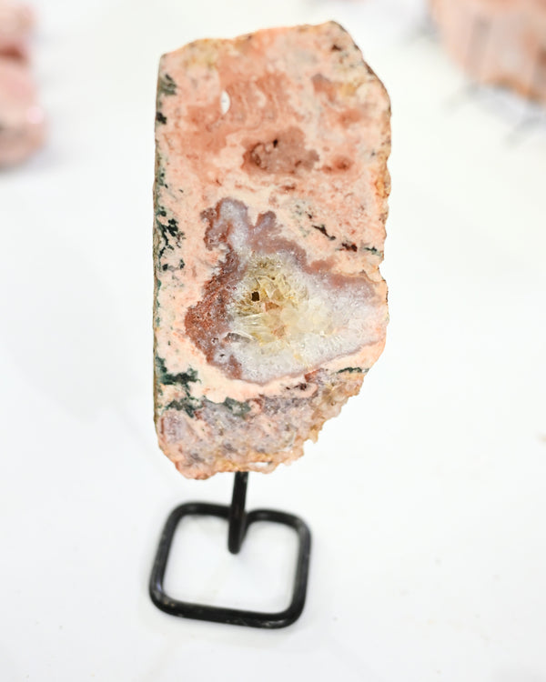 Pink Amethyst Slab on Stand