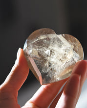 Brazilian Citrine Heart 137g front view
