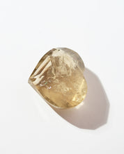 Brazilian Citrine Heart 137g top view
