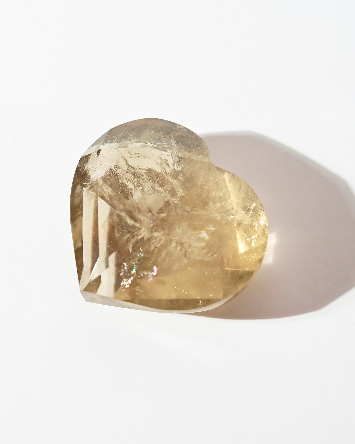 Brazilian Citrine Heart 137g detail