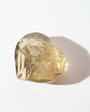 Brazilian Citrine Heart 137g in hand