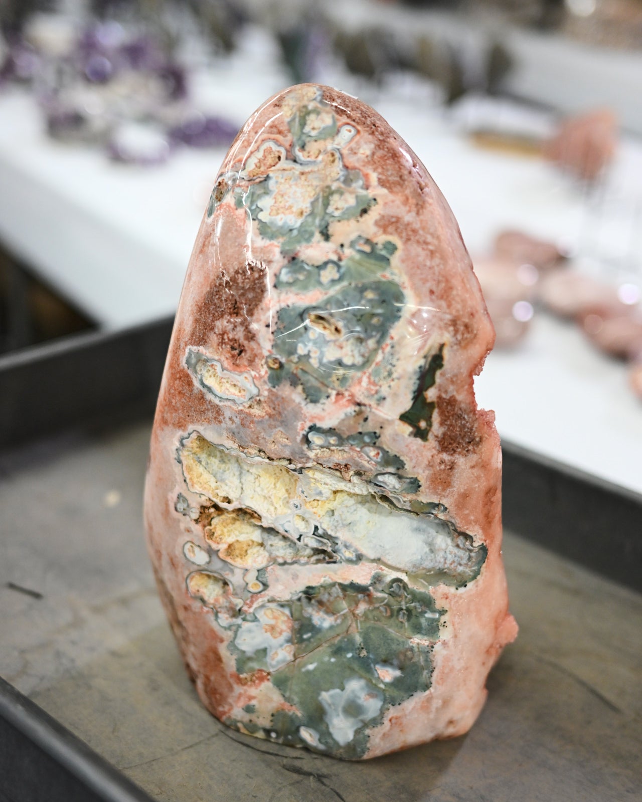 Rare Massive Pink Amethyst Geode Statement