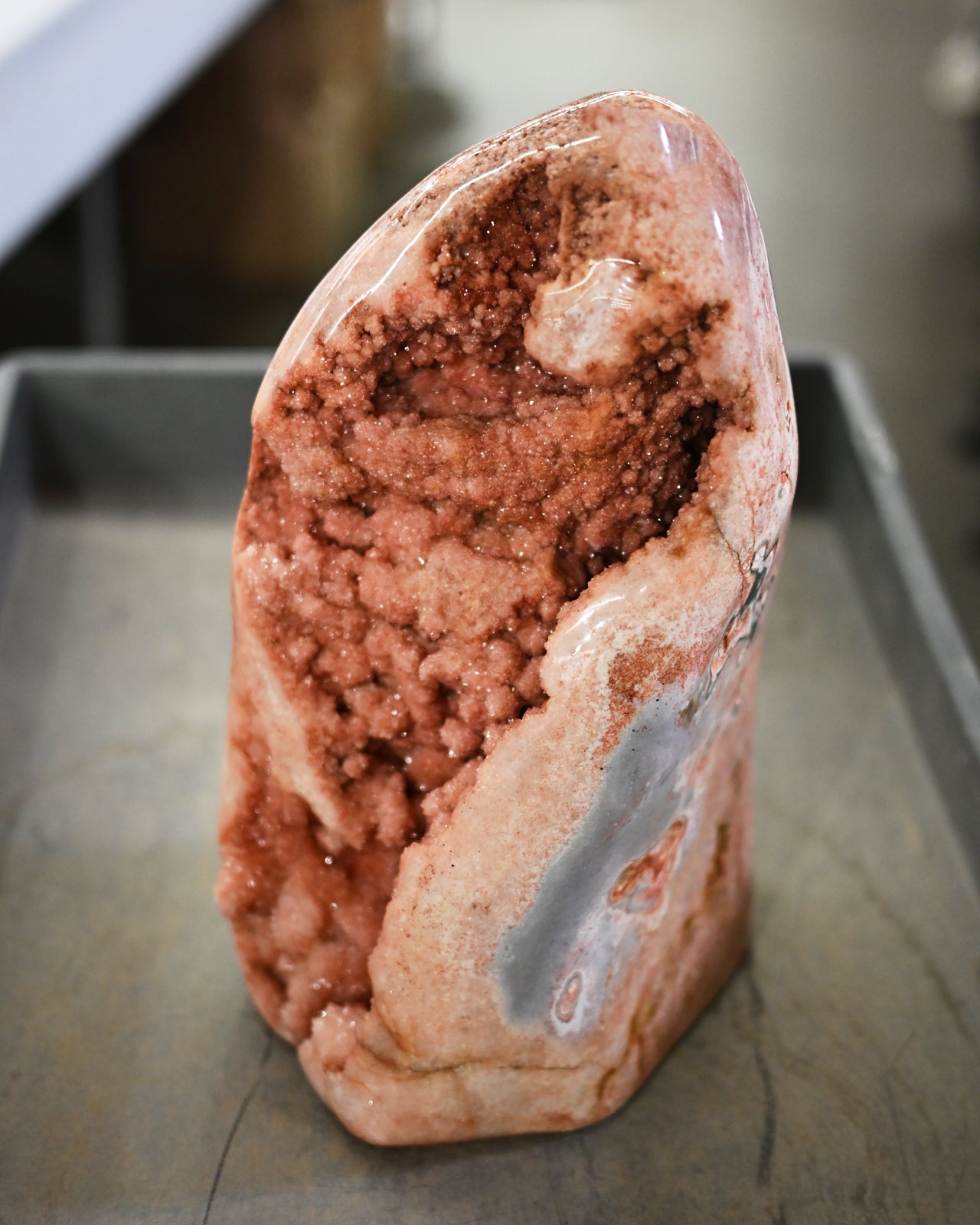 Rare Massive Pink Amethyst Geode Statement