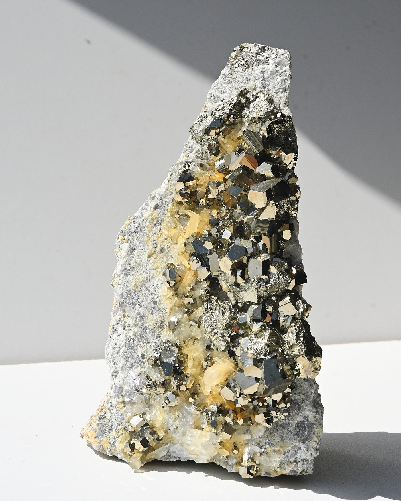 Pyrite on Quartz Matrix – Indonesia 4lbs