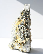 Pyrite on Quartz Matrix – Indonesia 4lbs