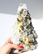Pyrite on Quartz Matrix – Indonesia 4lbs