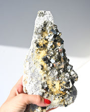 Pyrite on Quartz Matrix – Indonesia 4lbs