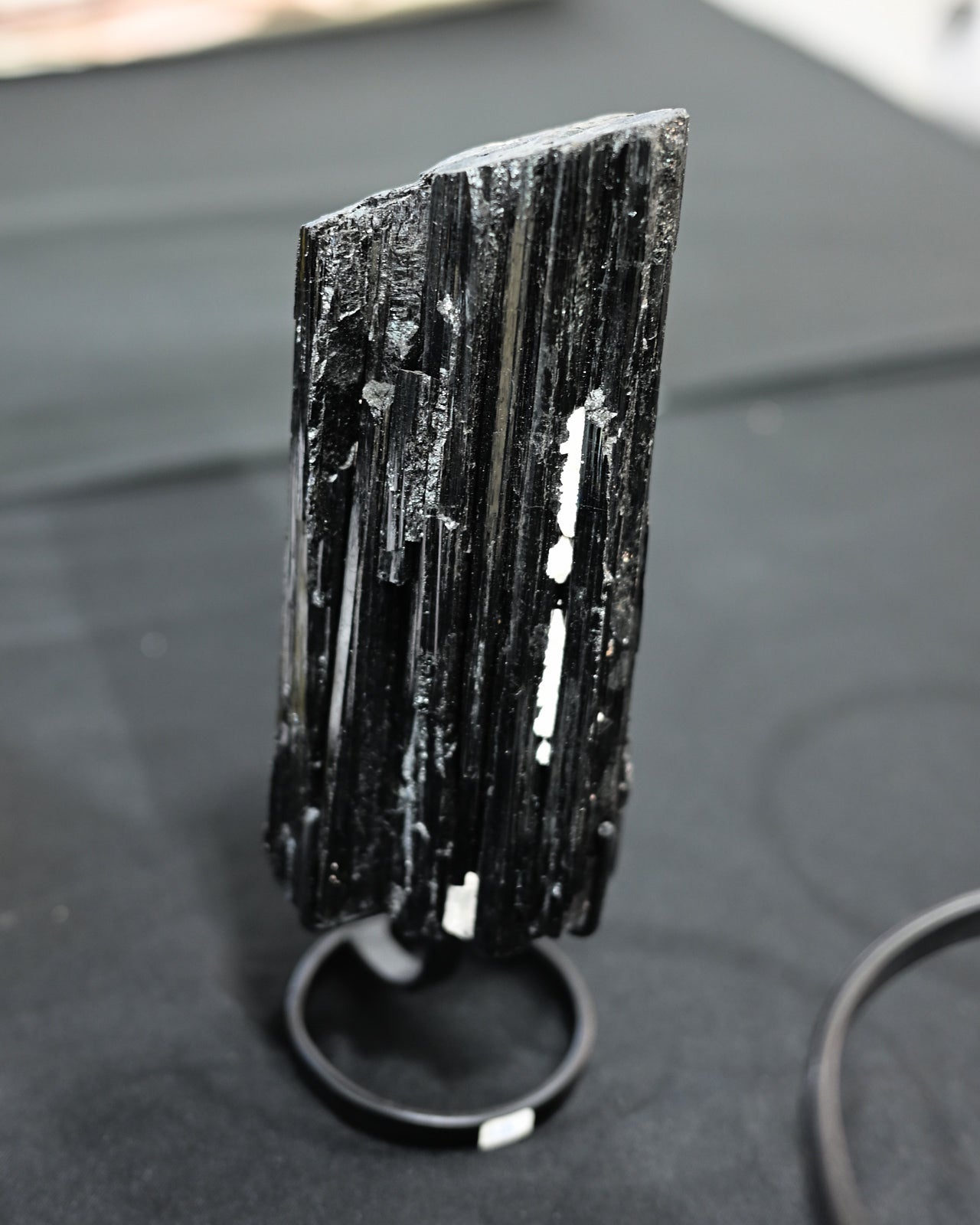 Black Tourmaline on Stand