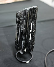 Black Tourmaline on Stand