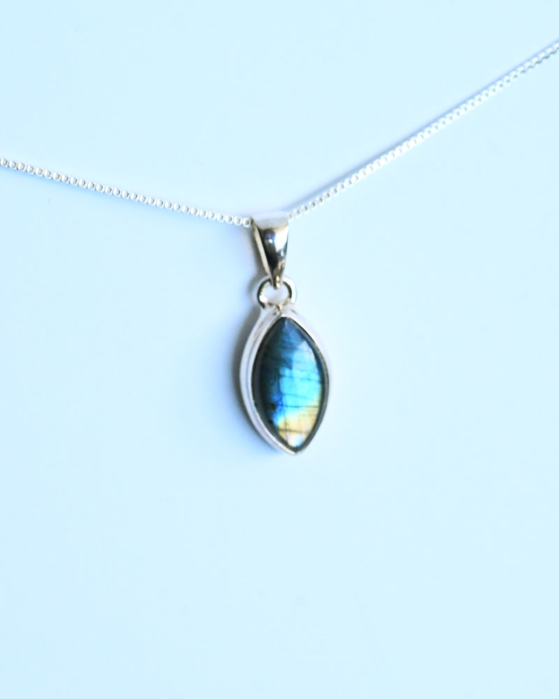 Labradorite Pendant — Sterling Silver