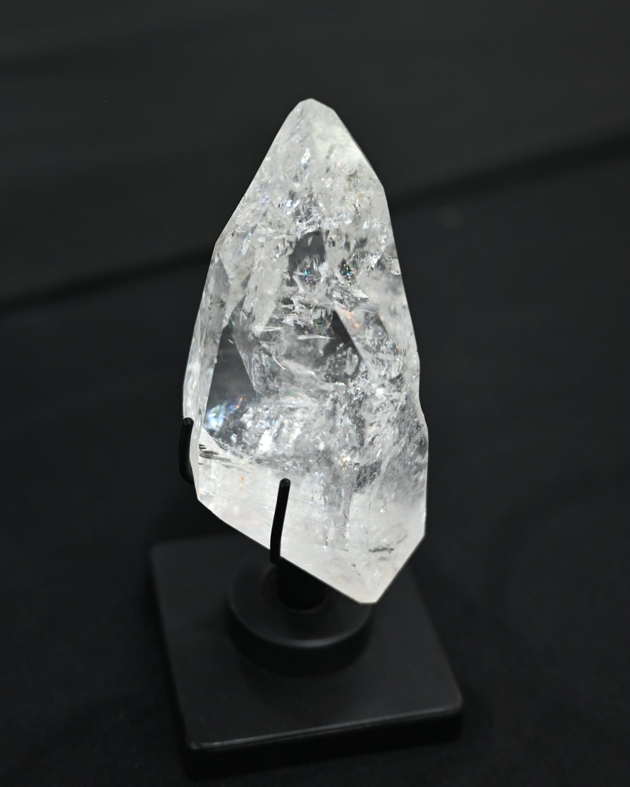Lemurian Seed Quartz on Spinning Stand