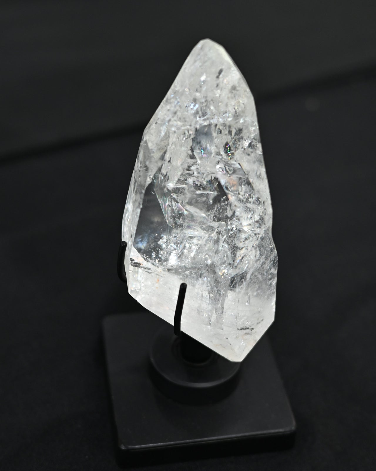 Lemurian Seed Quartz on Spinning Stand