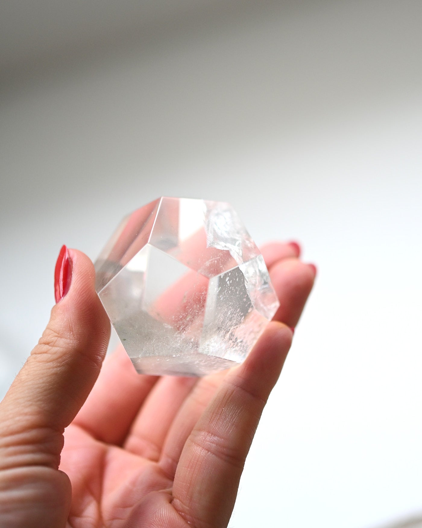 Clear Quartz Geometric Form