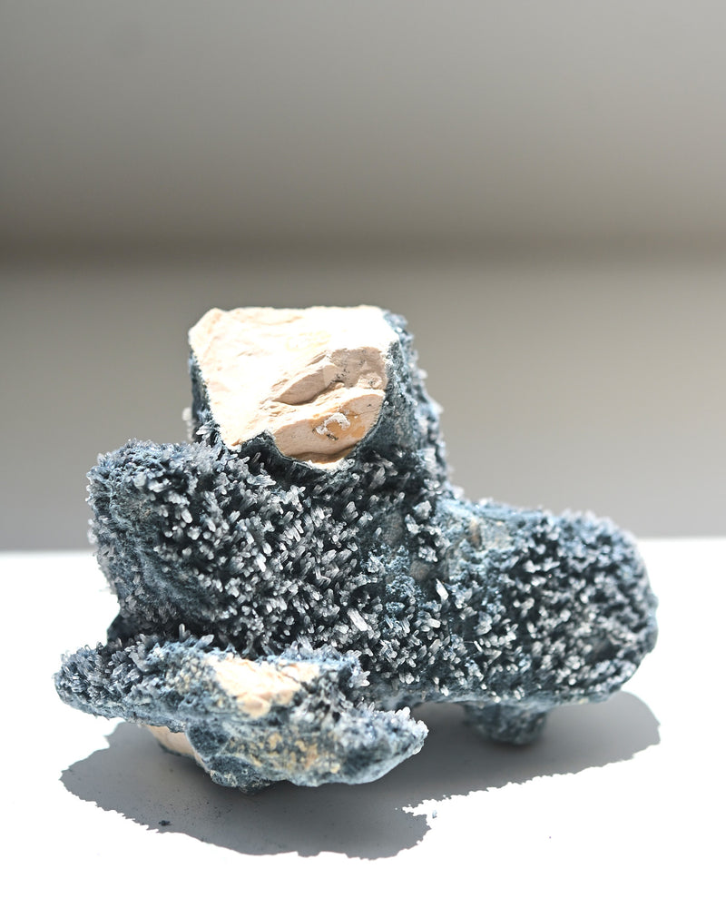 Foitite on Feldspar, Erongo #150-B