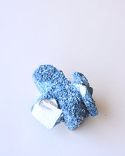 Foitite on Feldspar – Erongo Mountains, Namibia - smoky quartz crystal raw natural scale view