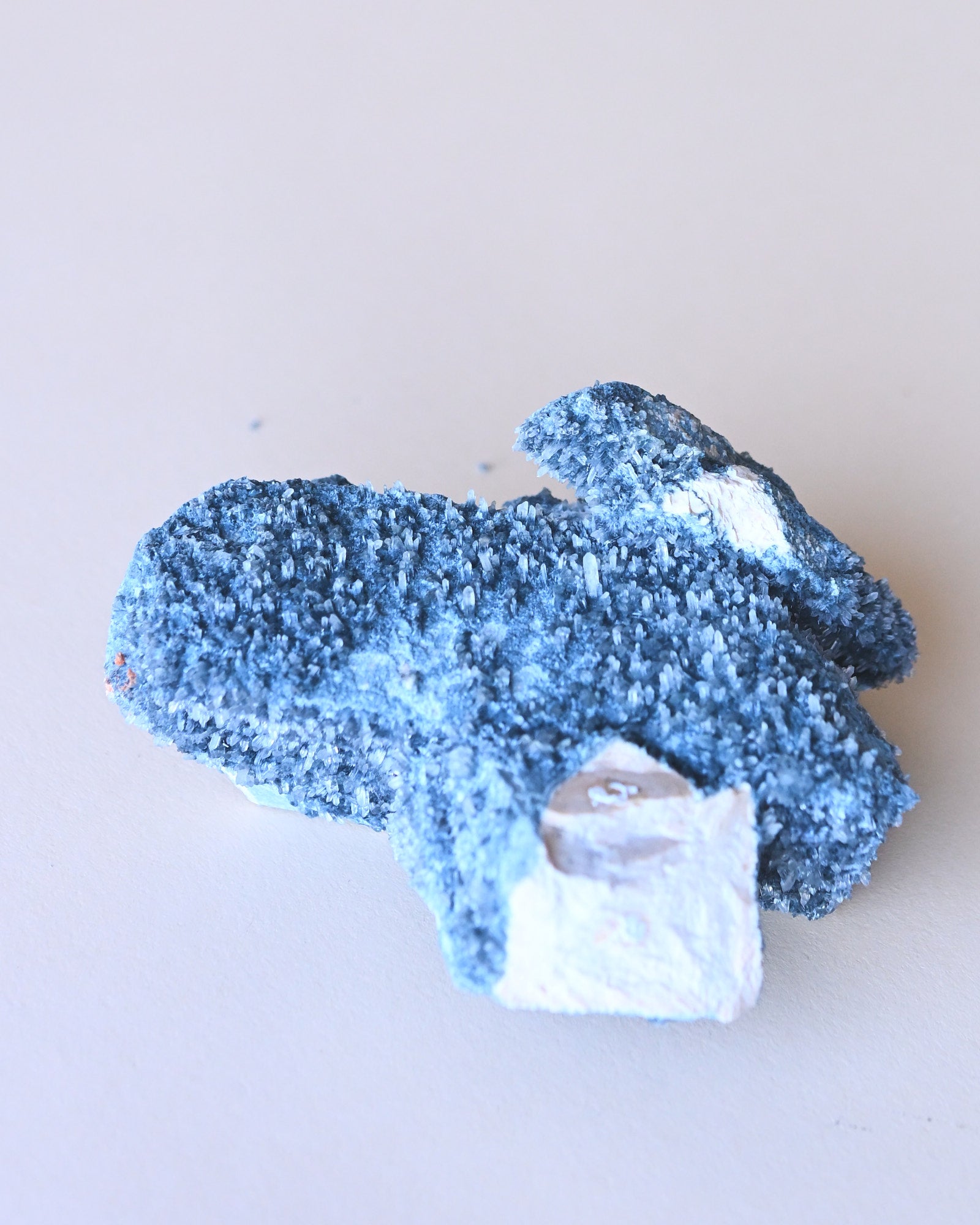 Foitite on Feldspar – Erongo Mountains, Namibia - smoky quartz crystal raw natural styled in home