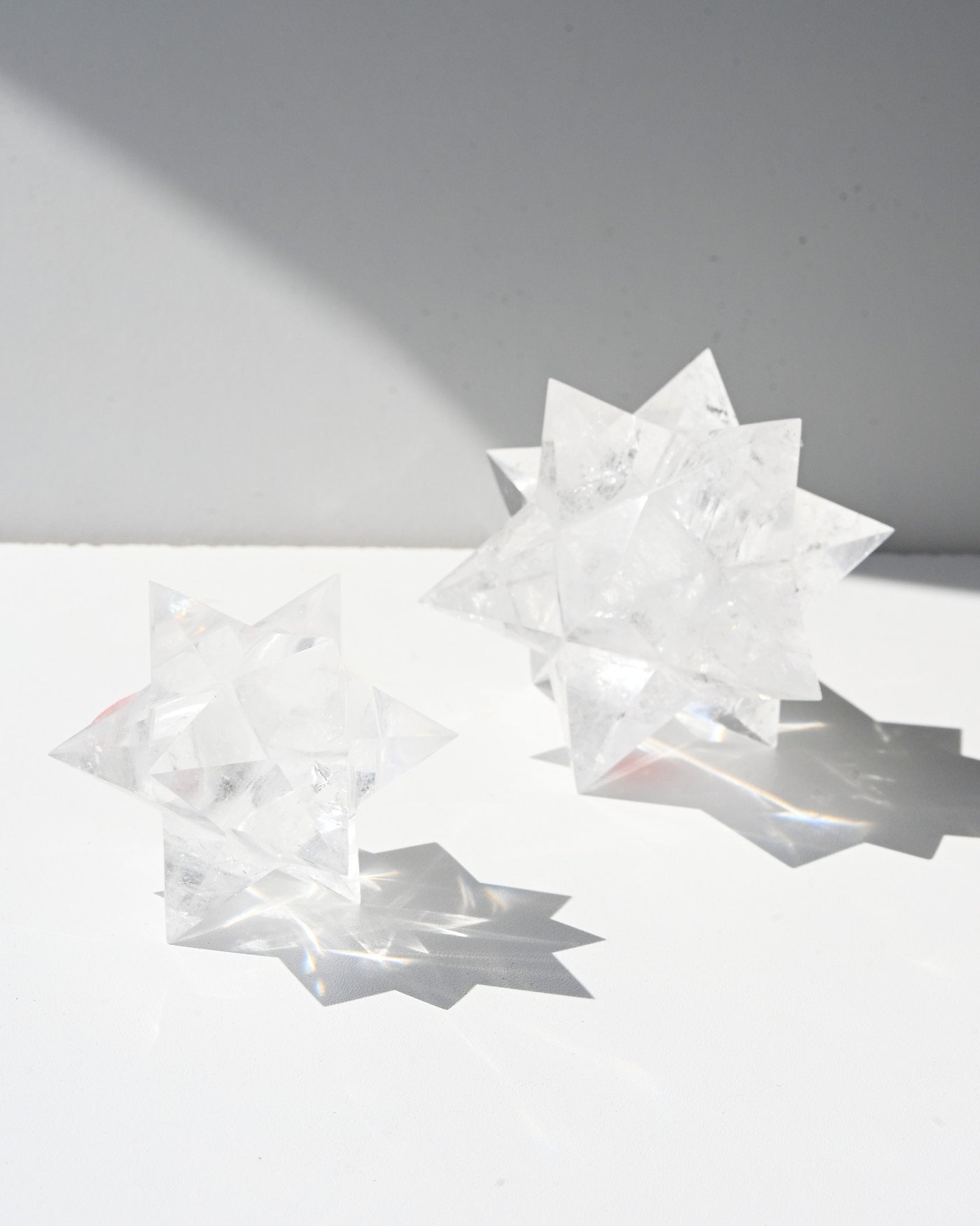 Clear Quartz Merkaba Star