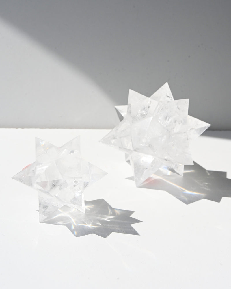 Clear Quartz Merkaba Star