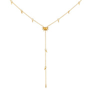 Citrine Sun Lariat Necklace 18kt Gold - Crystals.com