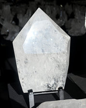 Massive Clear Quartz Point on Stand