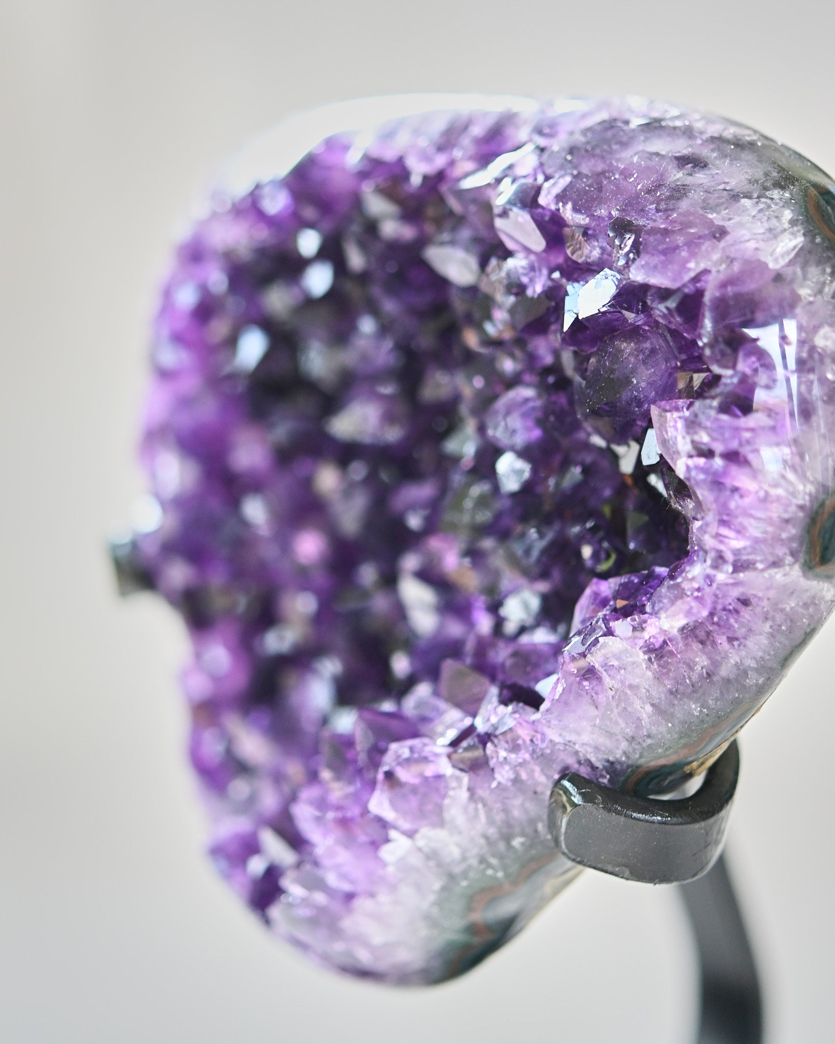 Amethyst Crystal Geode on Stand 3.8lbs