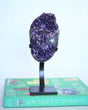 Banded Amethyst Crystal Geode + Stand 4.8bs