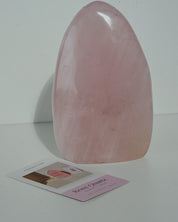 Rose Quartz Statement Freeform 2.3kg with natural translucency