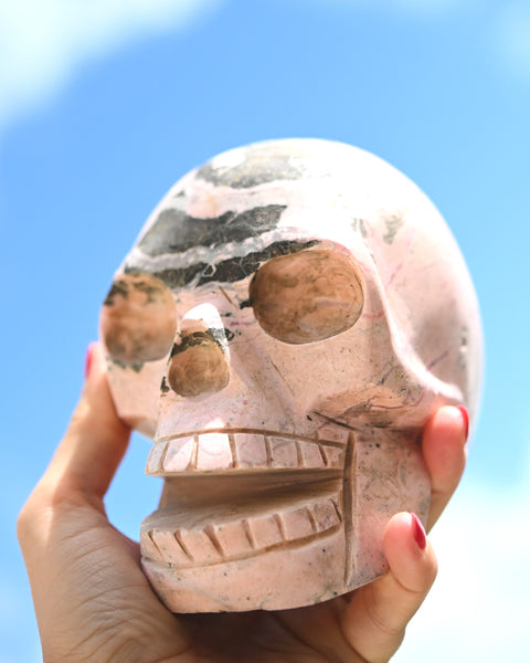 Rhodonite Skull 5lbs