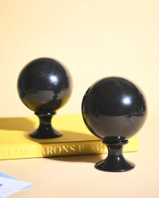 Black Onyx Sphere - in natural light