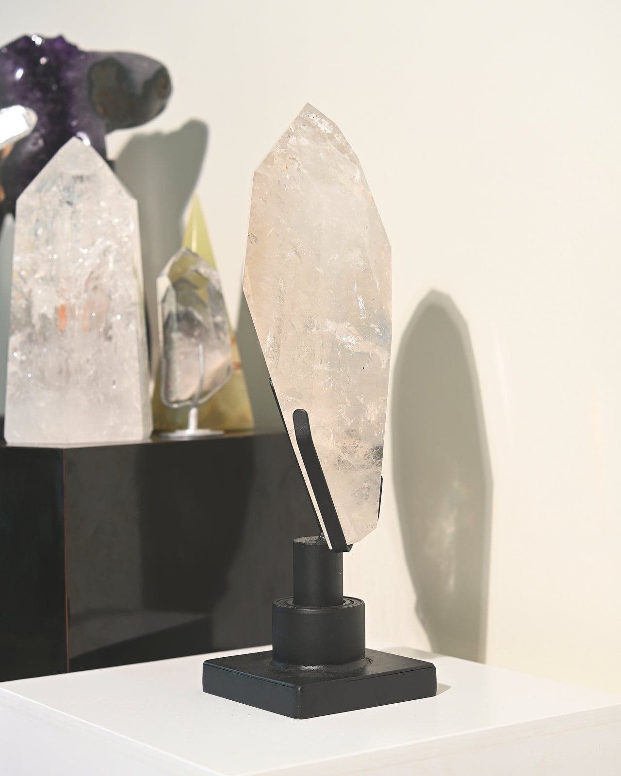 XL Clear Quartz Form on Spinning Stand 6.3lbs