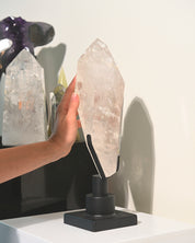 XL Clear Quartz Form on Spinning Stand 6.3lbs