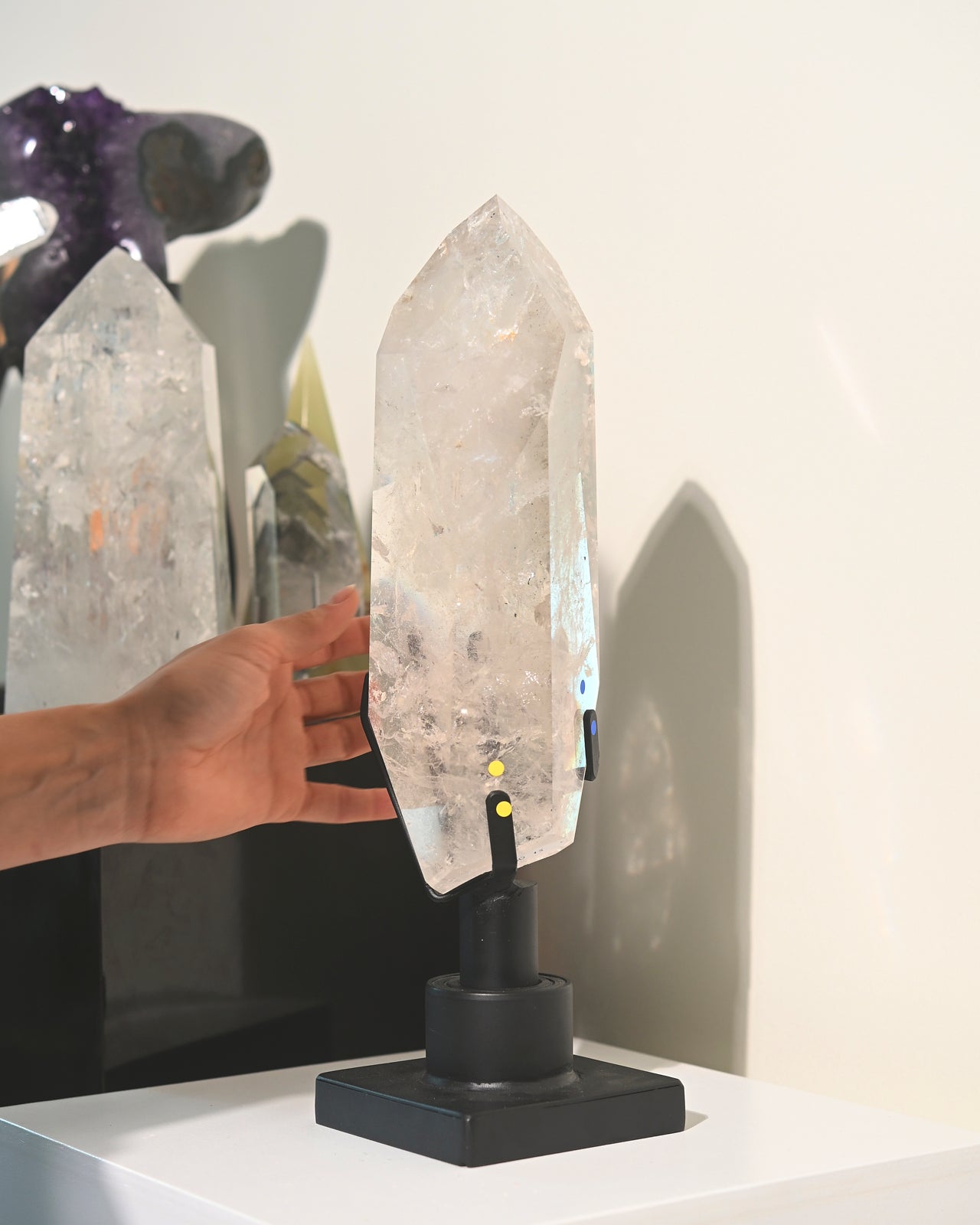 XL Clear Quartz Form on Spinning Stand 6.3lbs