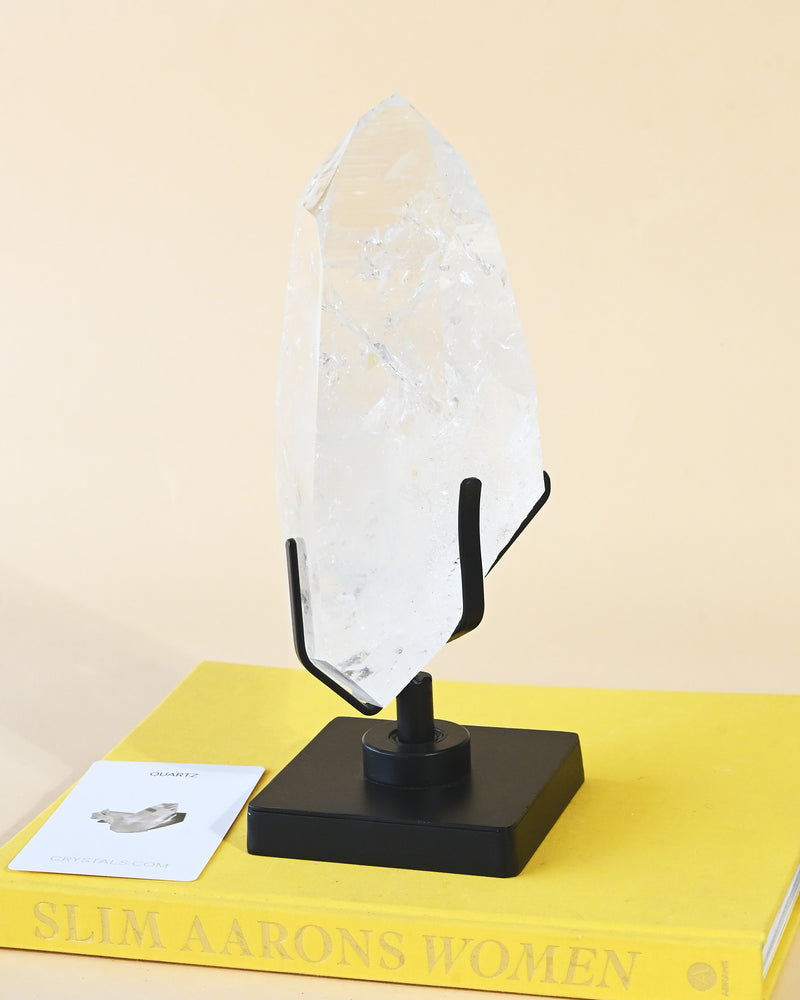 Clear Quartz Point on Stand 6.5lbs