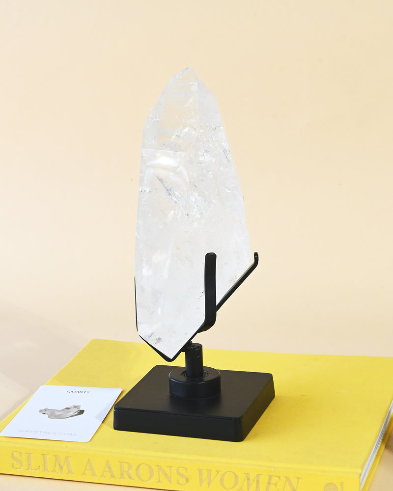 Clear Quartz Point on Stand 6.5lbs