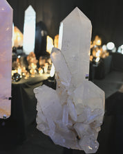 80lb Quartz Cluster on 4ftTall Stand