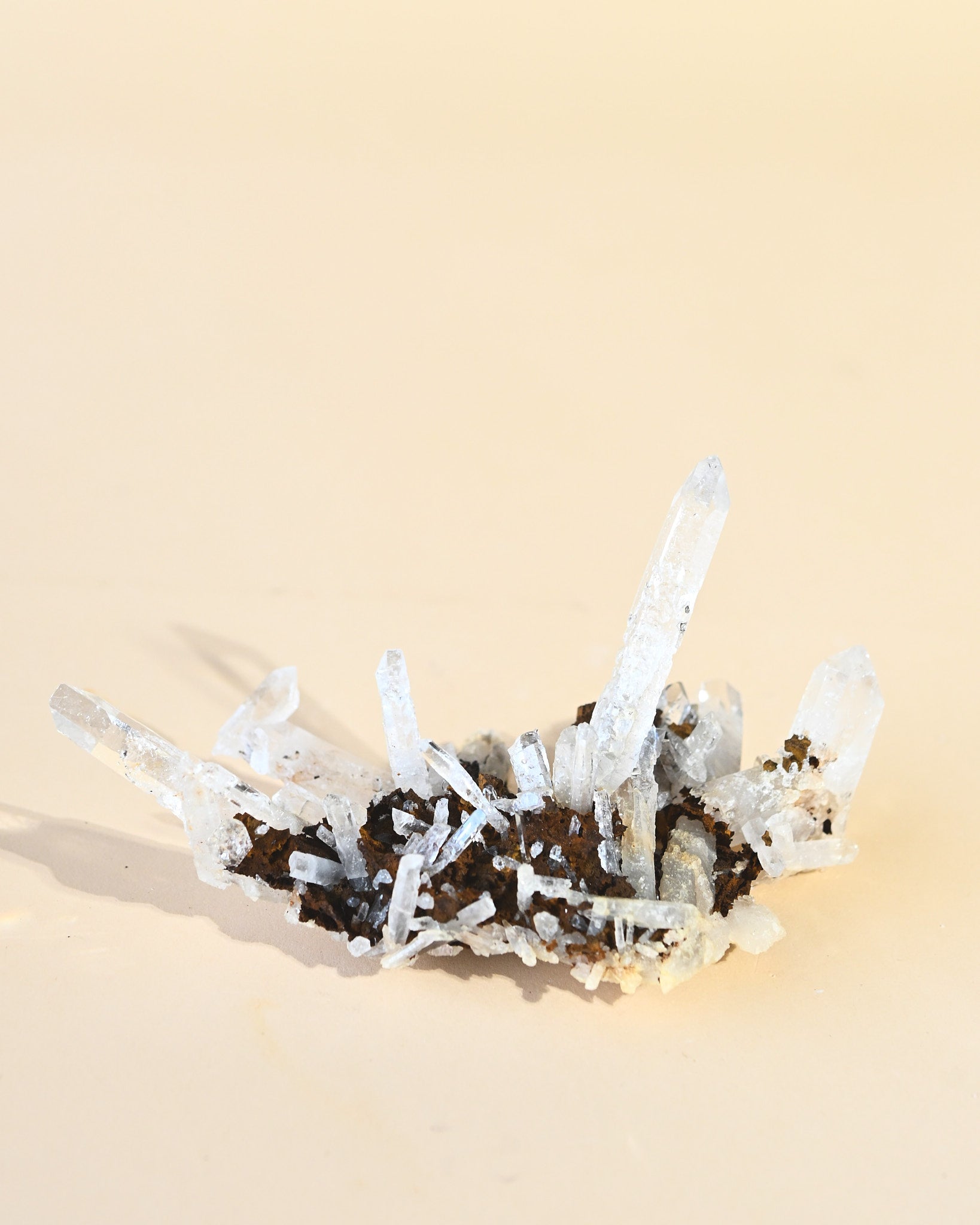 Lemurian Quartz w Siderite - view 8