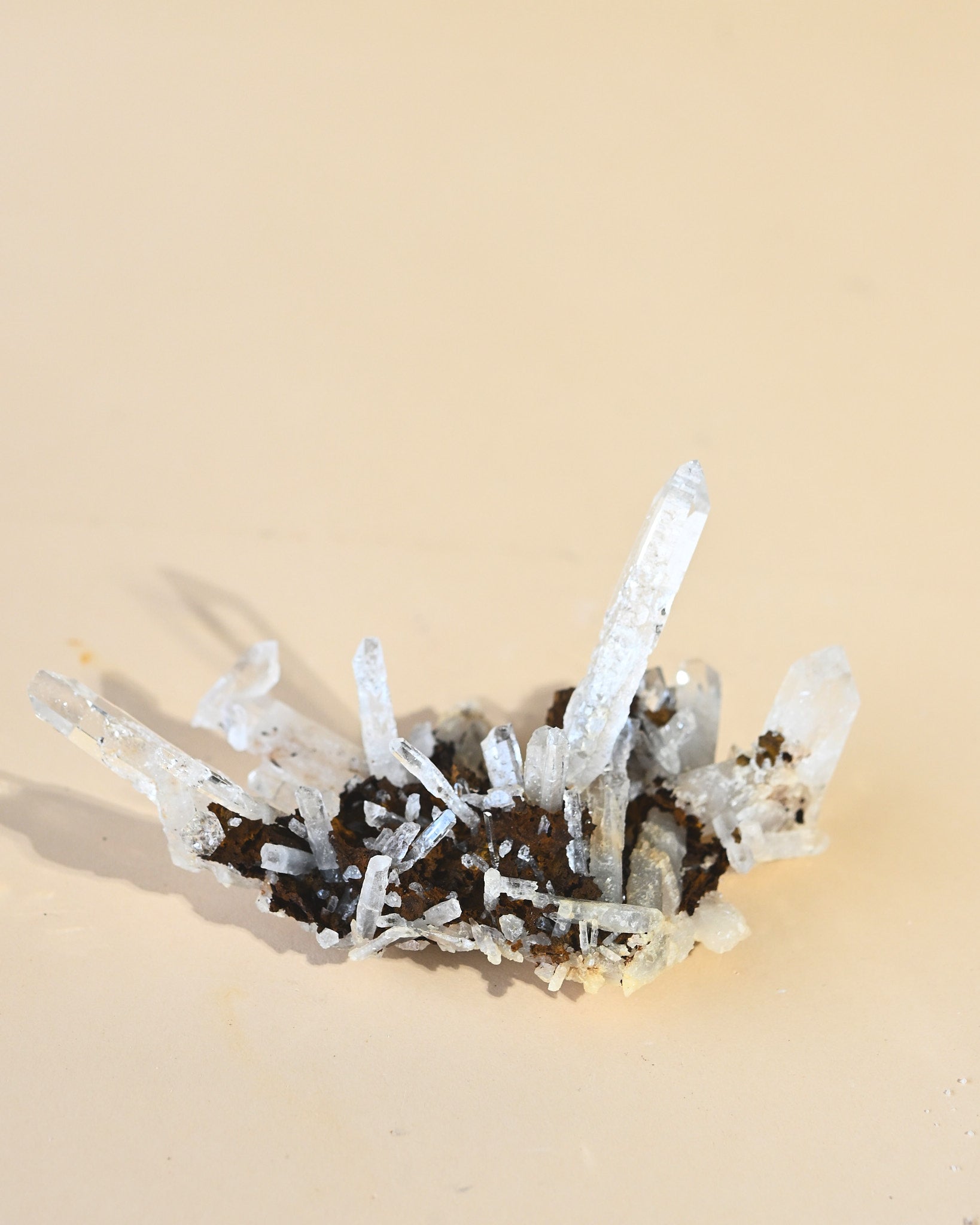 Lemurian Quartz w Siderite - view 7