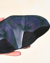 Rainbow Obsidian Double Heart Carving – Mexico - Image 5