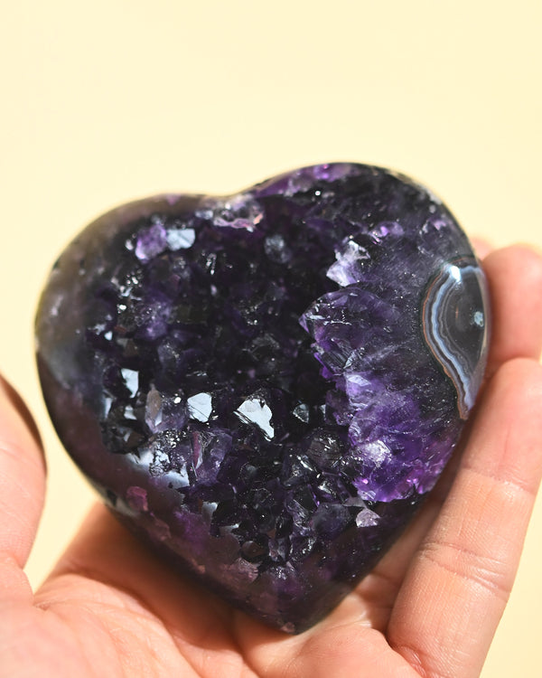 Amethyst Geode Heart
