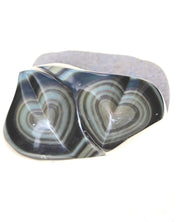 Rainbow Obsidian Double Heart 4in