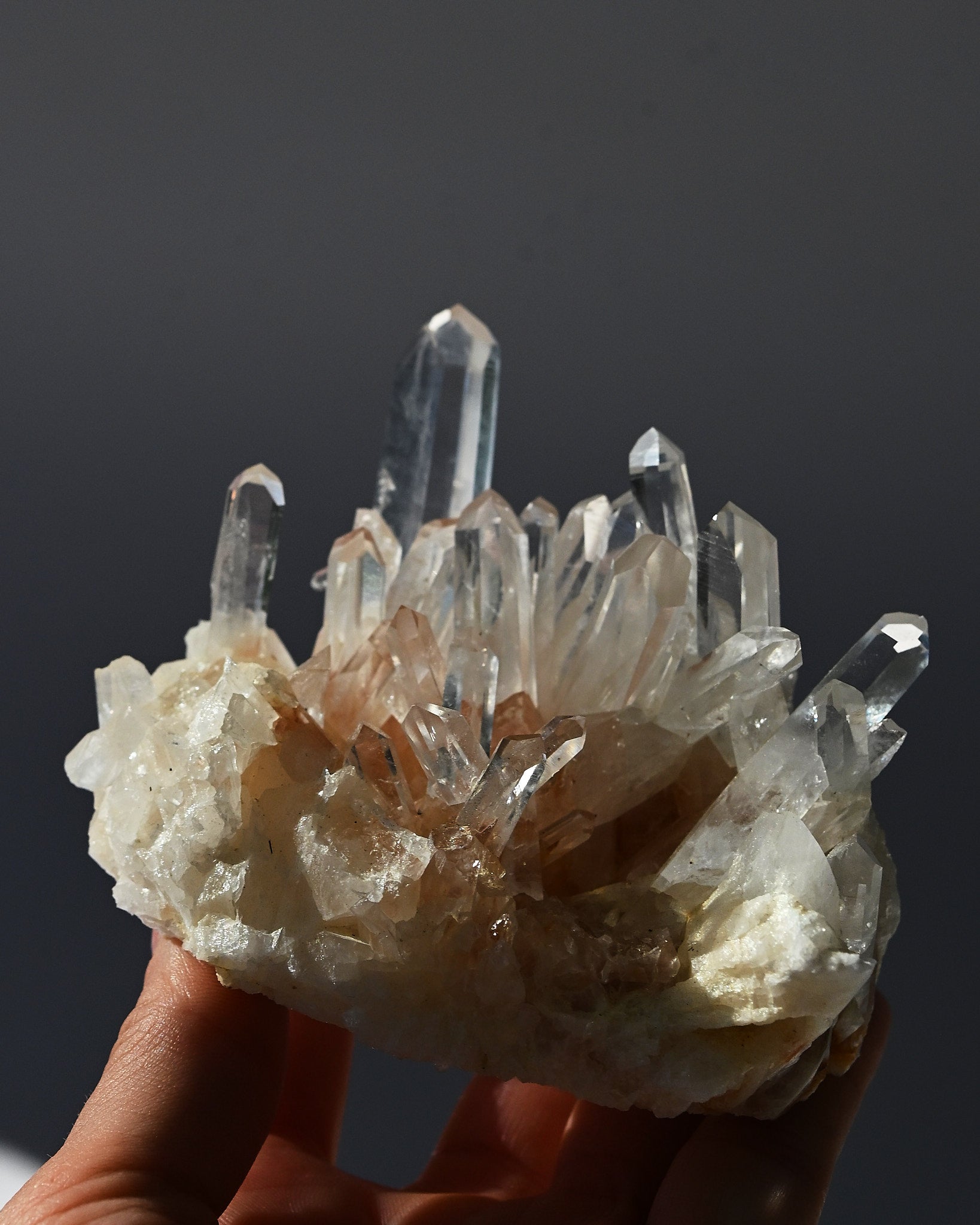 Lemurian Quartz Cluster 3.5in