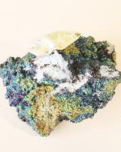 Rare Dragon Scale Calcite with Iridescent Chalcopyrite | Sweetwater Mine