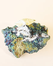 Rare Dragon Scale Calcite with Iridescent Chalcopyrite | Sweetwater Mine