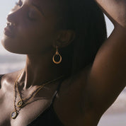 Stellar Sisterhood Moonstone Hoops
