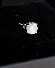 June birthstone moonstone earrings close-up
