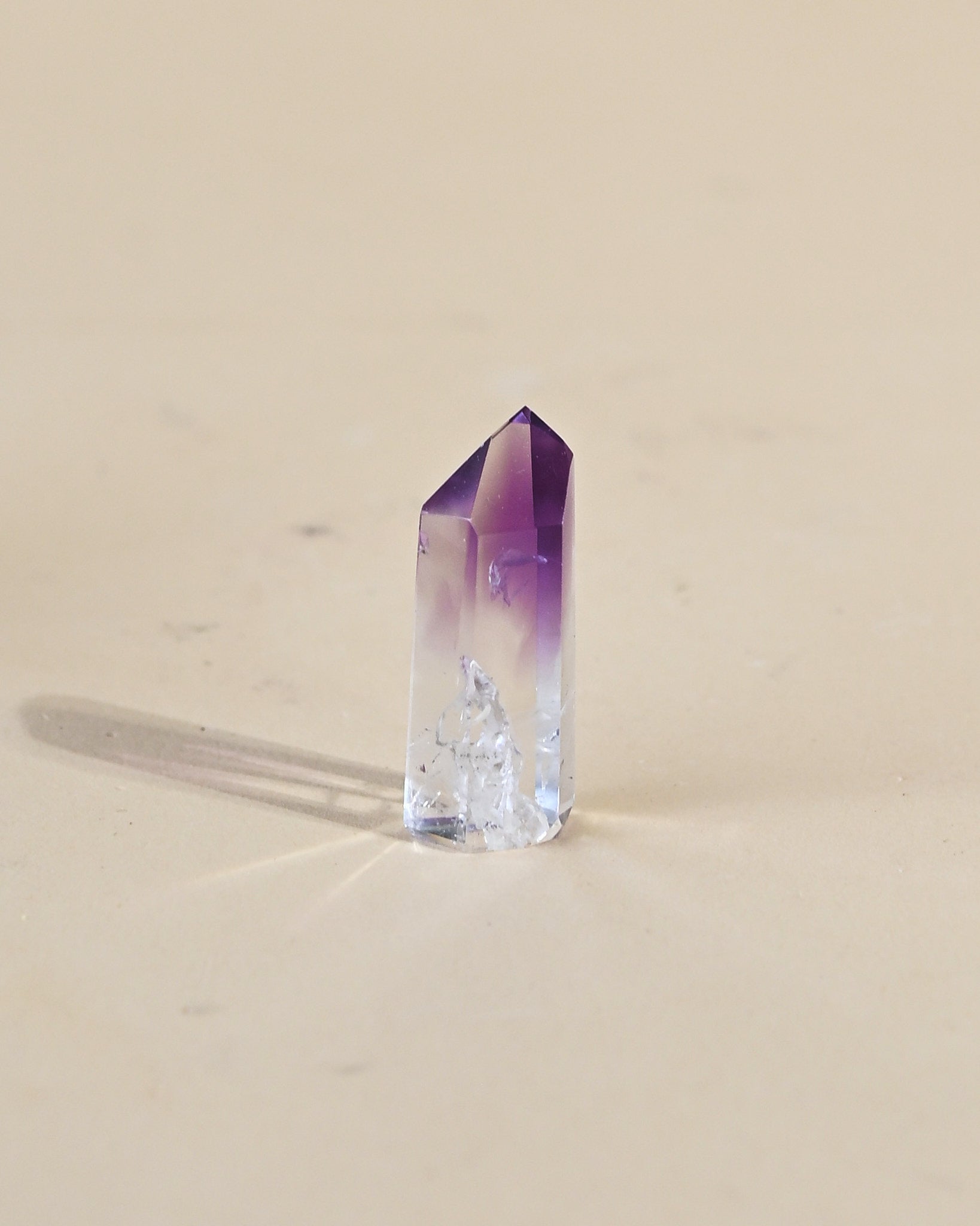 Mini Bahia Amethyst Phantom Point - natural amethyst crystal point for sale at Crystals.com
