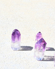 Mini Bahia Amethyst Phantom Point - natural amethyst crystal point view 7